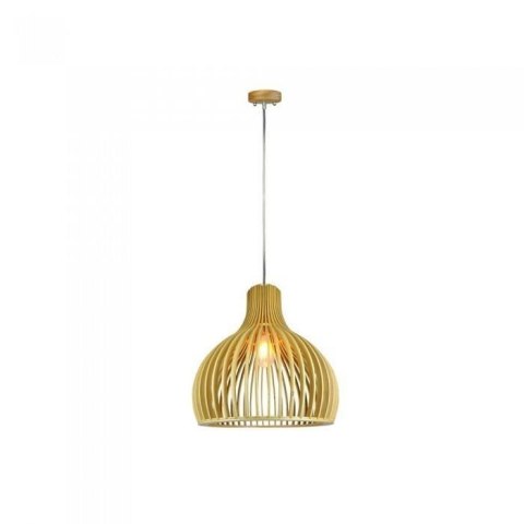 Oprawa Zwieszana V-TAC E27 Drewniana Okrągła fi350 VT-3450 5 Lat Gwarancji