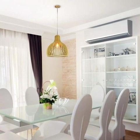 Oprawa Zwieszana V-TAC E27 Drewniana Okrągła fi350 VT-3450 5 Lat Gwarancji