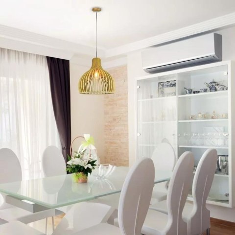 Oprawa Zwieszana V-TAC E27 Drewniana Stożek fi450 VT-4453 5 Lat Gwarancji