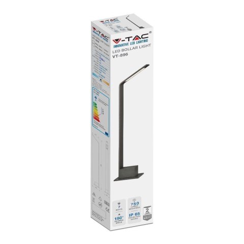 Słupek Ogrodowy V-TAC 6W LED 80cm Szary IP65 VT-896 4000K 750lm