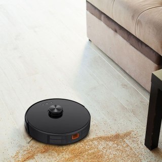 Odkurzacz Automatyczny V-TAC SMART WiFi Auto powrót Gyro Laser Kompatybilny Amazon Alexa Google Home Czarny VT-5556-L-B