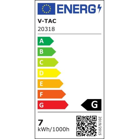 Słupek Ogrodowy V-TAC 7W SAMSUNG CHIP 2w1 Czarny VT-907 6400K 420lm 3 Lata Gwarancji