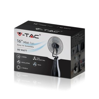 Wentylator Podłogowy V-TAC 80W LED Pilot RF Mgła Wodna VT-8217-3