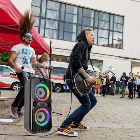 Głośnik Przenośny V-TAC 41cm, 2x10W, USB, Micro SD, RGB, FM VT-6204