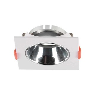 Oczko V-TAC GU10 Wpuszczane Kwadrat Białe/Chrom VT-932 3 Lata Gwarancji