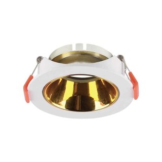 Oczko V-TAC GU10 Wpuszczane Okrągłe Białe/Złote VT-931 3 Lata Gwarancji