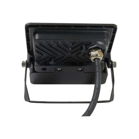 Projektor LED V-TAC 10W SAMSUNG CHIP Czujnik Ruchu Czarny Przewód 1M VT-118S-1 3000K 735lm 5 Lat Gwarancji