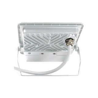 Projektor LED V-TAC 20W SAMSUNG CHIP Czujnik Ruchu Biały Przewód 1M VT-128S 3000K 1510lm 5 Lat Gwarancji