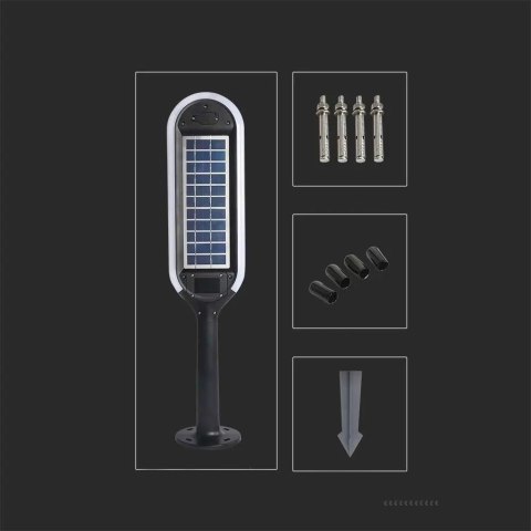Słupek Ogrodowy V-TAC Solarny LED 5W 2w1 VT-945 3000K 400lm