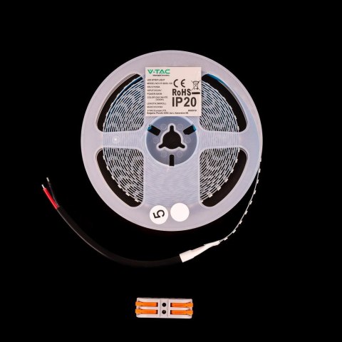 Taśma LED V-TAC SMD2835 630LED 24V IP20 5mb 8W/m VT-2835 126-IP20 6400K 1100lm