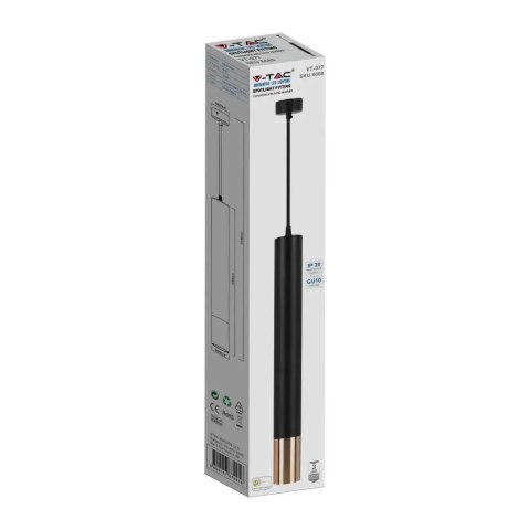 Oprawa Zwieszana V-TAC GU10 GU10 Czarny+Złoty 60x500mm VT-977 3 Lata Gwarancji