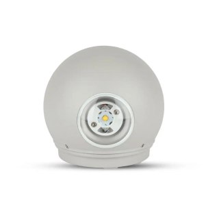Kinkiet Ścienny V-TAC 4W LED Szary Okrągły IP65 VT-836 3000K 450lm