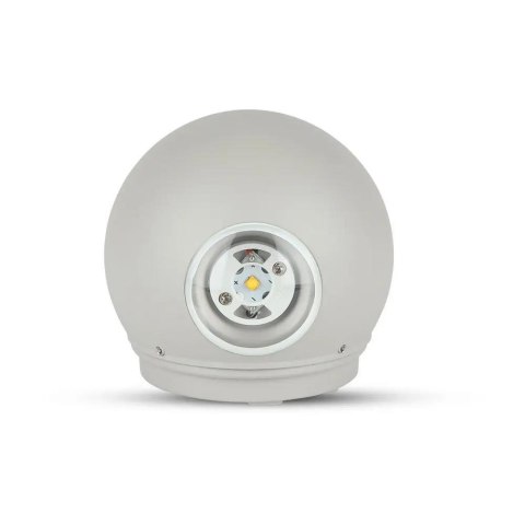 Kinkiet Ścienny V-TAC 4W LED Szary Okrągły IP65 VT-836 3000K 450lm