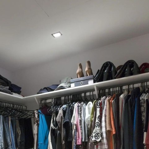 Oczko V-TAC Aluminiowe Odlew Kwadrat Czarne VT-782