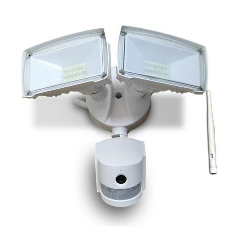 Projektor LED z Kamerą WiFi 18W Czujnik Ruchu Biały V-TAC VT-4818 6000K 600lm