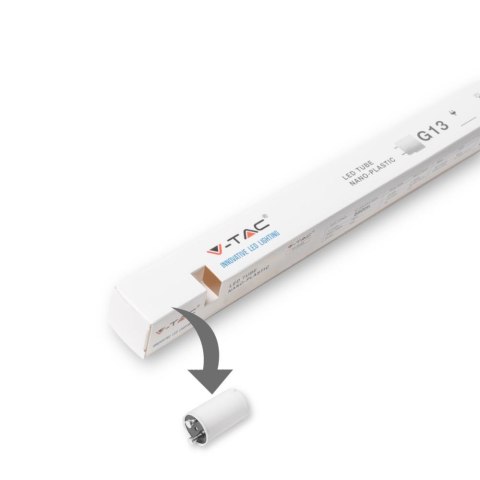 Tuba Świetlówka LED T8 V-TAC 22W 150cm z starterem VT-1577 6400K 1900lm 3 Lata Gwarancji