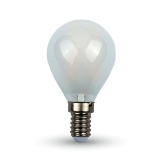 Żarówka LED V-TAC 4W Cross Filament E14 P45 Kulka Mrożona VT-1835 6400K 400lm