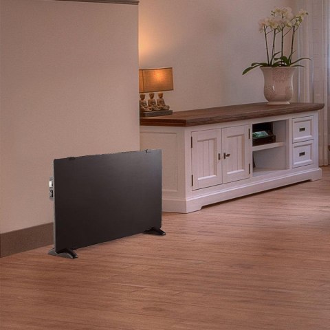 Grzejnik Panelowy Szklany 2000W LED Czarny V-TAC VT-2000-B