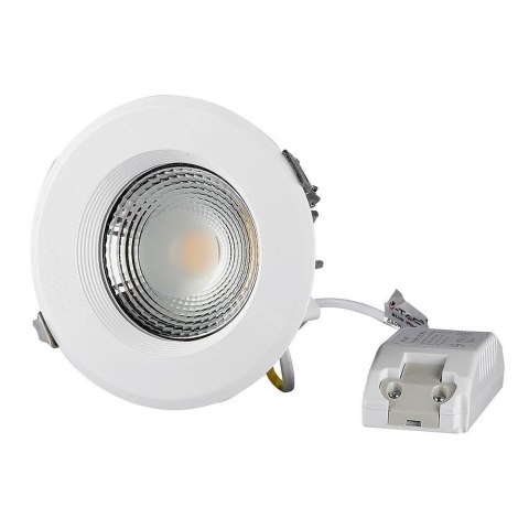 Oprawa 10W LED V-TAC COB Downlight Okrągły 120Lm/W VT-26101 3000K 1200lm