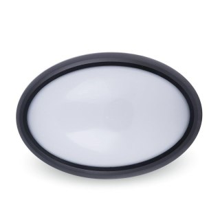 Plafon V-TAC 8W Owal Czarny IP66 VT-8014-OV-B 3000K 560lm