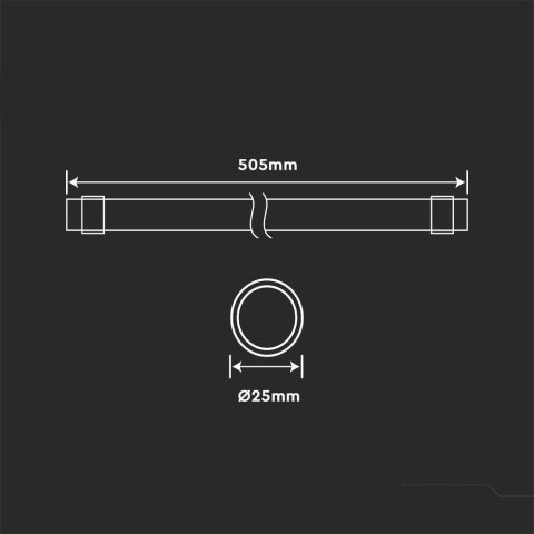 Świetlówka Owadobójcza V-TAC UV 15W 505mm