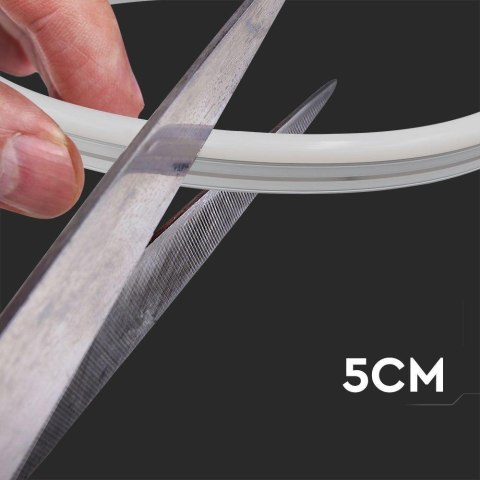 Neon Flex V-TAC 24V IP68 10mb Cięcie co 5cm 6,5W/m IP68 VT-554 3000K 260lm