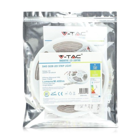 Taśma LED V-TAC SMD3528 300LED IP65 RĘKAW 3,6W/m VT-3528 60-IP65 6000K 400lm