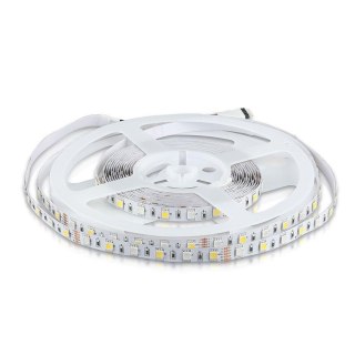 Taśma LED V-TAC SMD5050 300LED RGBW IP20 9W/m VT-5050 6400K+RGB 900lm