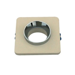 Oczko V-TAC GIPS BETON GU10 Kwadrat Wpuszczane Białe/Chrom VT-862-CHR 5 Lat Gwarancji