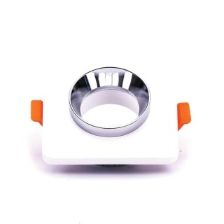 Oczko V-TAC GIPS BETON GU10 Kwadrat Wpuszczane Białe/Chrom VT-862-CHW 5 Lat Gwarancji