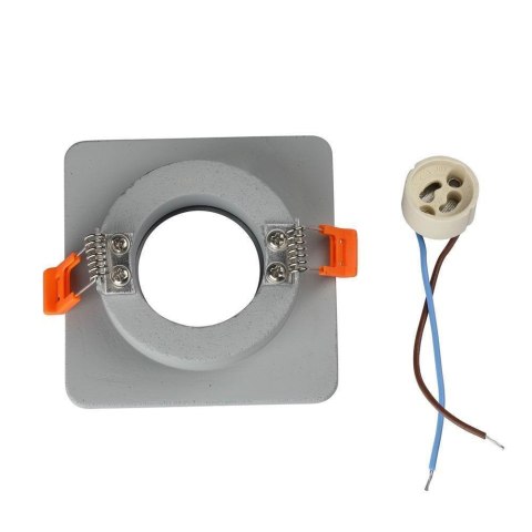 Oczko V-TAC GIPS BETON GU10 Kwadrat Wpuszczane Szary/Chrom VT-862-CHG 5 Lat Gwarancji