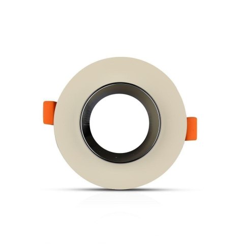 Oczko V-TAC GIPS BETON GU10 Okrągłe Wpuszczane Białe/Chrom VT-862-MRD 5 Lat Gwarancji