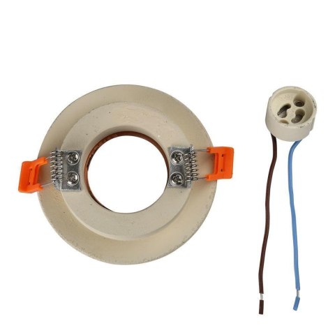 Oczko V-TAC GIPS BETON GU10 Okrągłe Wpuszczane Białe/Różowe Złoto VT-862-MRC 5 Lat Gwarancji