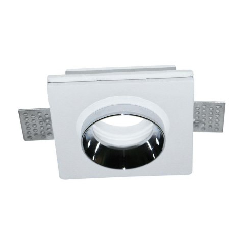 Oczko V-TAC GIPS GU10 Kwadrat Wpuszczane G-K Białe+Chrom VT-866-CSQ 5 Lat Gwarancji