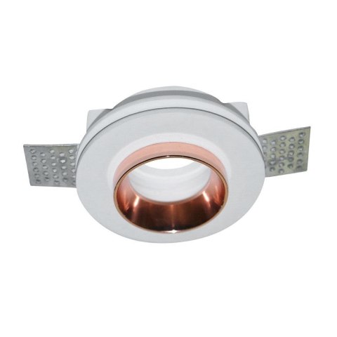 Oczko V-TAC GIPS GU10 Okrągłe Wpuszczane G-K Białe+Złoto VT-866-MRD 5 Lat Gwarancji