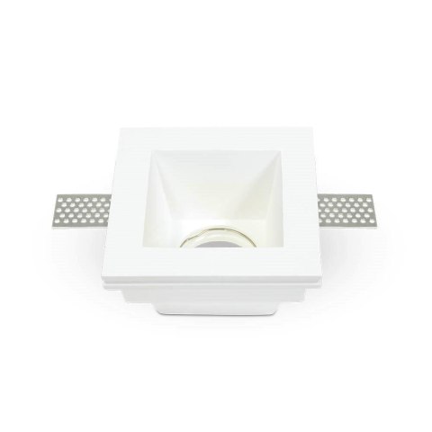 Oczko V-TAC GIPS GU10 Wpuszczane Kwadrat 120x120 Białe VT-763