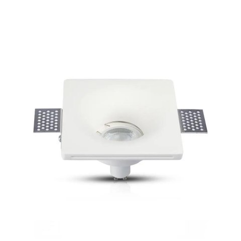 Oczko V-TAC GIPS GU10 Wpuszczane Okrągłe 120x120 Białe VT-714