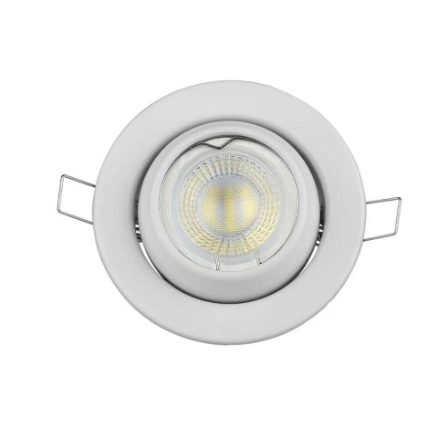 Oczko V-TAC GU10 Okrągłe Regulowany Kąt Białe VT-780-WH