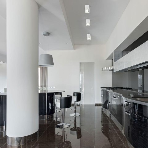 Lampa Oprawa V-TAC Aluminiowa GU10 Kostka Kwadrat Natynkowa Biała+Czarny 142x100x100 VT-797-WH