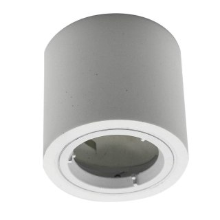 Lampa Oprawa V-TAC GIPS GU10 Natynkowa Tuba Okrągła Biała 75x75mm VT-716RD