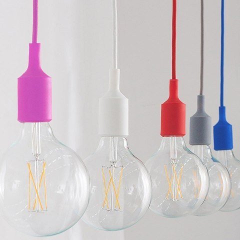 Oprawa Zwieszana Silikonowa V-TAC E27 Niebieska VT-7228-BE 5 Lat Gwarancji