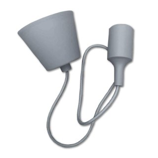 Oprawa Zwieszana Silikonowa V-TAC E27 Szara VT-7228-GY 5 Lat Gwarancji