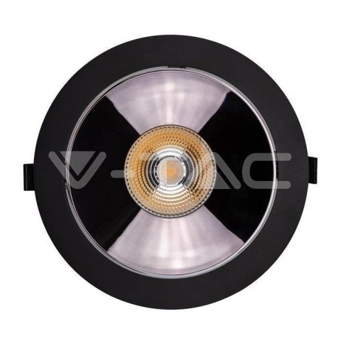 Oprawa Downlight V-TAC SAMSUNG CHIP 30W Czarna Uchylna VT-2-33 4000K 2400lm 5 Lat Gwarancji