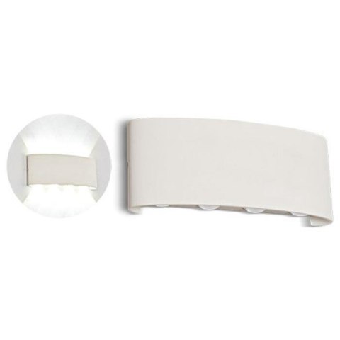 Oprawa Ścienna Góra Dół V-TAC 8W LED Biała IP54 VT-848 4000K 940lm