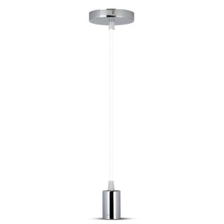 Oprawa Zwieszana V-TAC Chrom Metal Biały przewód VT-7338-W 5 Lat Gwarancji