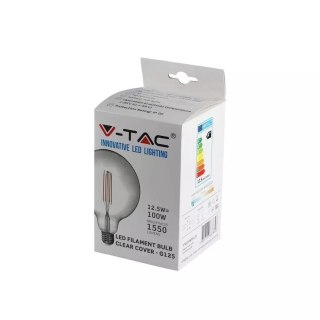 Żarówka LED V-TAC 12.5W Filament E27 G125 VT-2143 6500K 1550lm