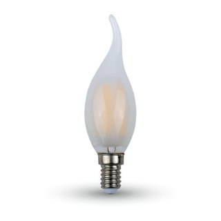Żarówka LED V-TAC 4W Filament E14 Mrożona Świeczka Płomyk VT-1937 6400K 400lm