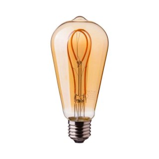 Żarówka LED V-TAC 5W E27 Filament Złoty Vintage ST64 VT-2066 2200K 300lm
