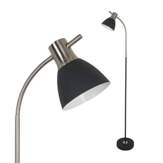 Lampa Podłogowa V-TAC E27 60W Czarny + Satyna VT-7600-B