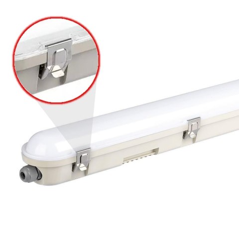 Lampa Oprawa Hermetyczna LED V-TAC SAMSUNG CHIP 36W 120cm 120Lm/W ML SS Clip Czujnik Ruchu VT-120136S 4000K 4320lm 3 Lata Gwarancji